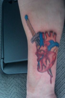 Love Pain Hand Tattoo